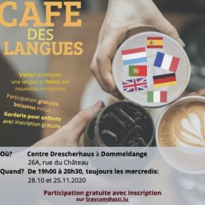 Affiche café des langues 2020